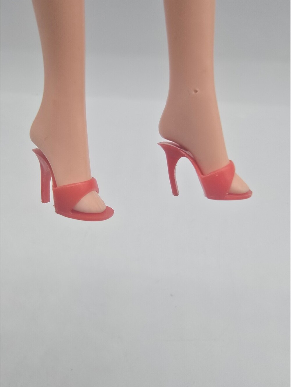 Vintage red barbie mule heels